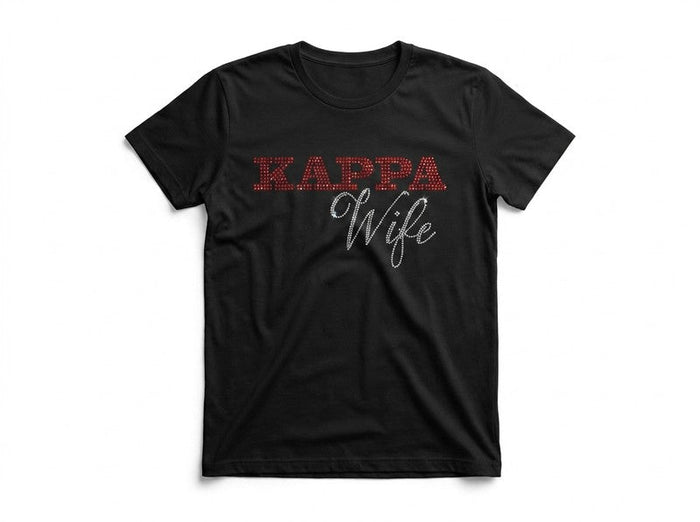 K-Wife Rhinestone Black Tee Edition