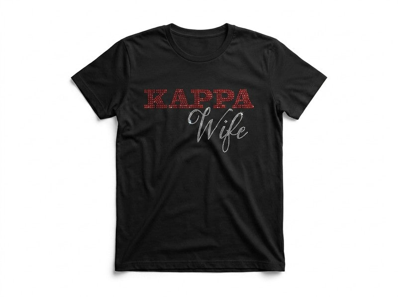 K-Wife Rhinestone Black Tee Edition